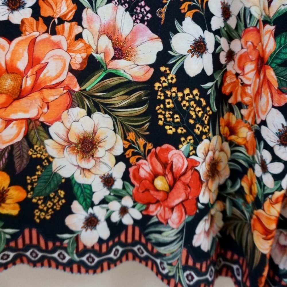 🆕NWT rare Floral Farm Rio Wide Leg Pants - Picture 5 of 8